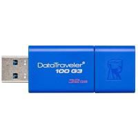 Kingston Technology DataTraveler 100 G3 USB Flash Drive - 32GB - Blue